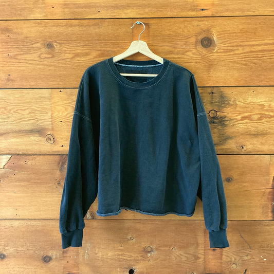 Rachel Comey Black Distressed Oversized Frond Sweatshirt - Size XS / S - 0204MP