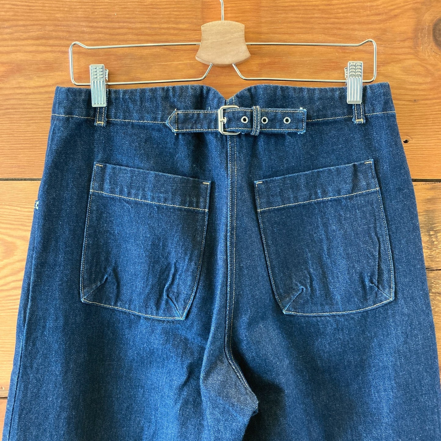 Rachel Comey Dark Indigo Denim Contrast Patch Pocket Handy Jeans - 0204MP