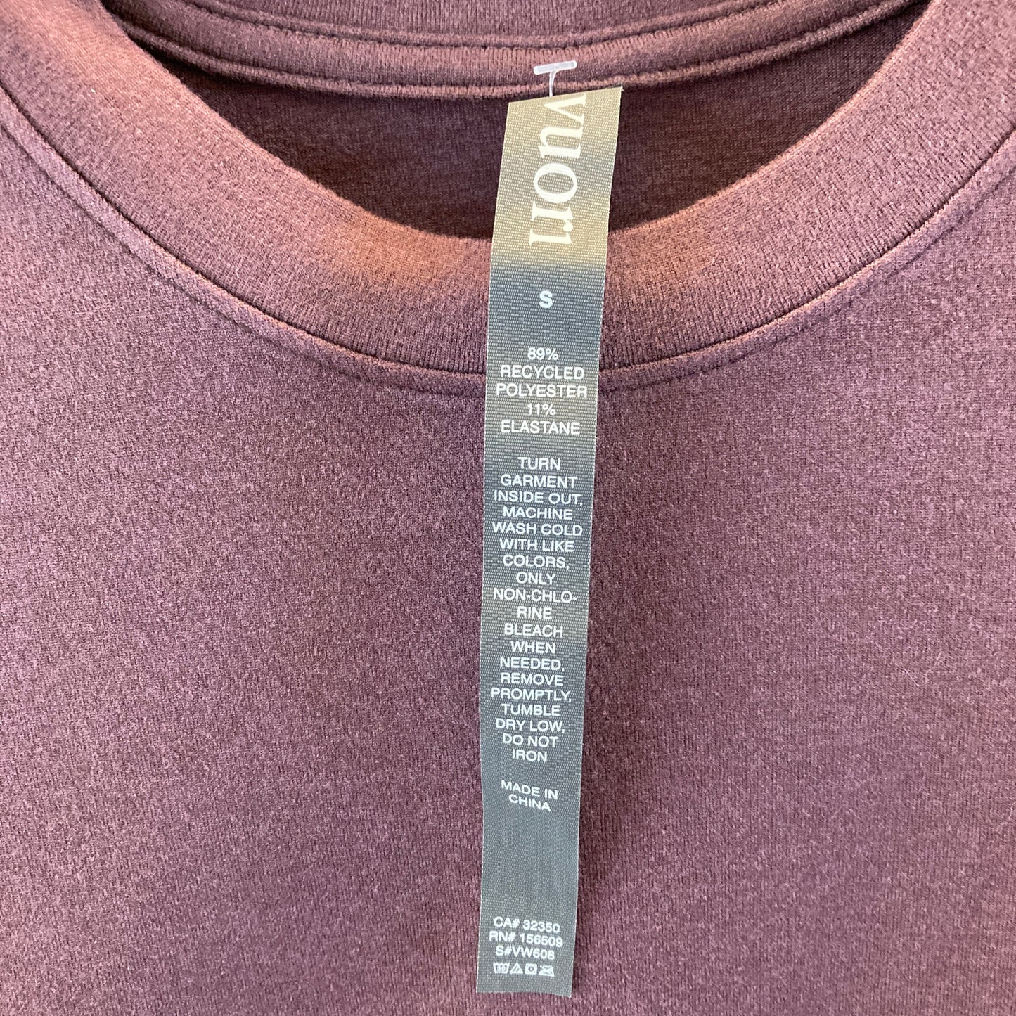 Vuori Elderberry Heather Long Sleeve NEW Halo Essential Dress - Size S -  0703SC