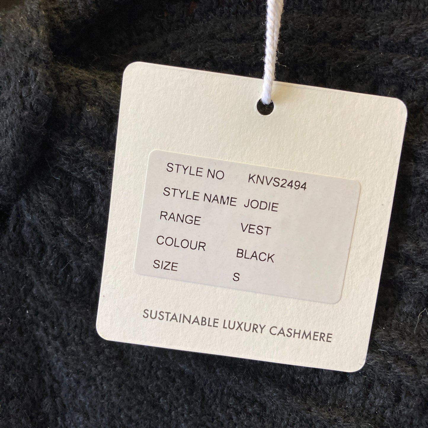 Arch4 Black Cashmere Silk Jodie Sleeveless Sweater Tank - Size S - NEW - 0422VS