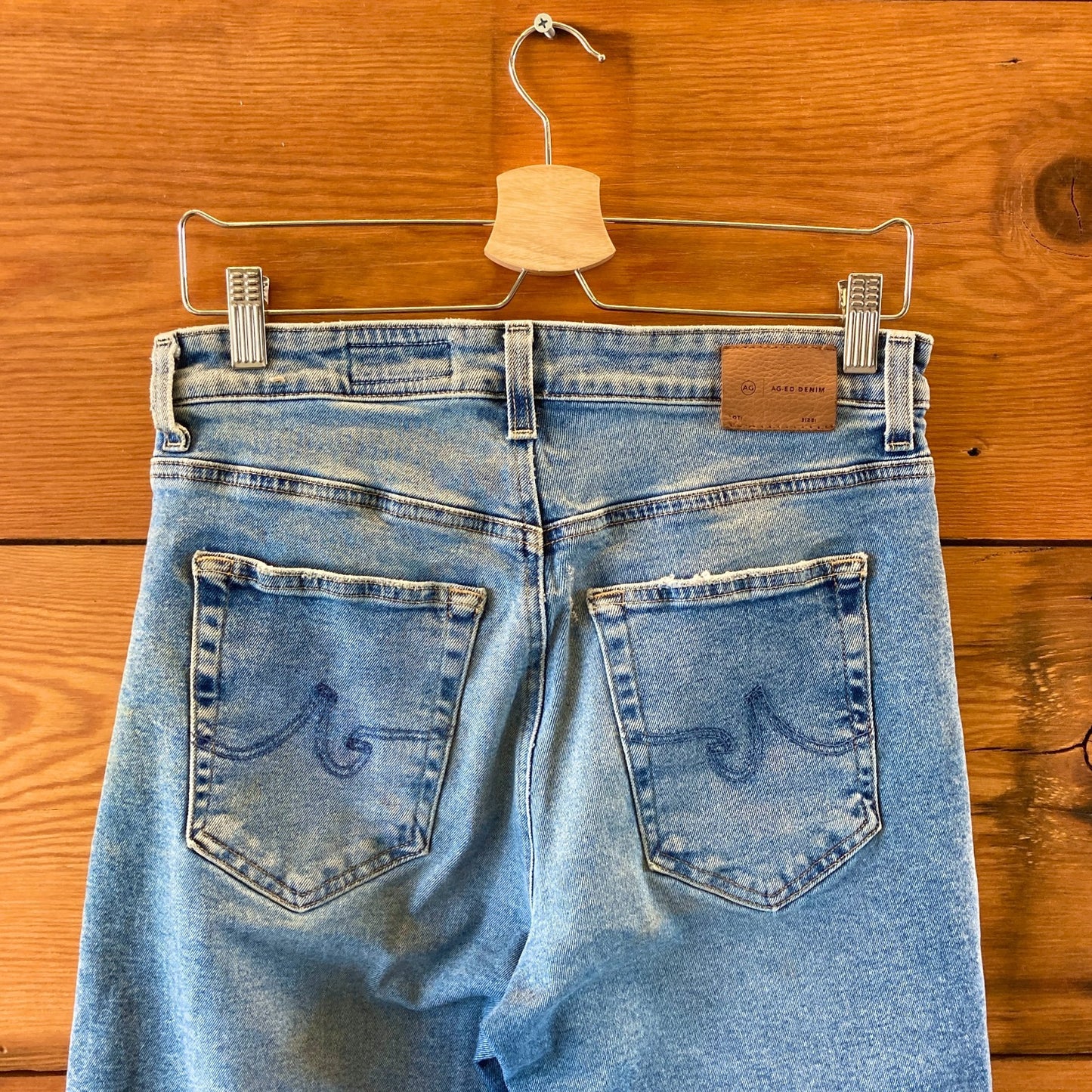 Adriano Goldschmied AG-ED Denim Saige Wide Leg Crop Jeans - Size 31 0617RF