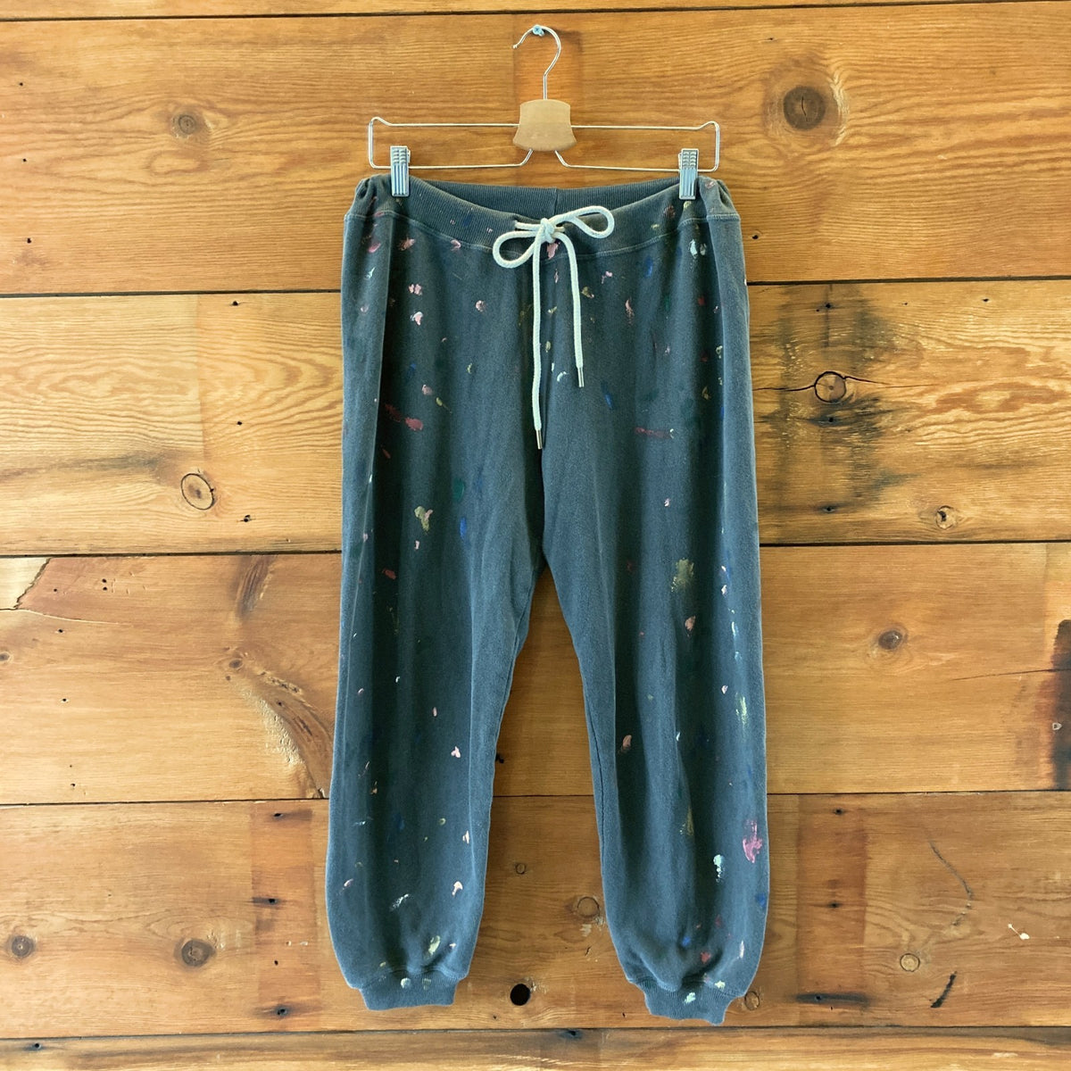 The Great Dark Gray Paint Splatter Drawstring Sweatpants - Size 2 / M - 0204MP