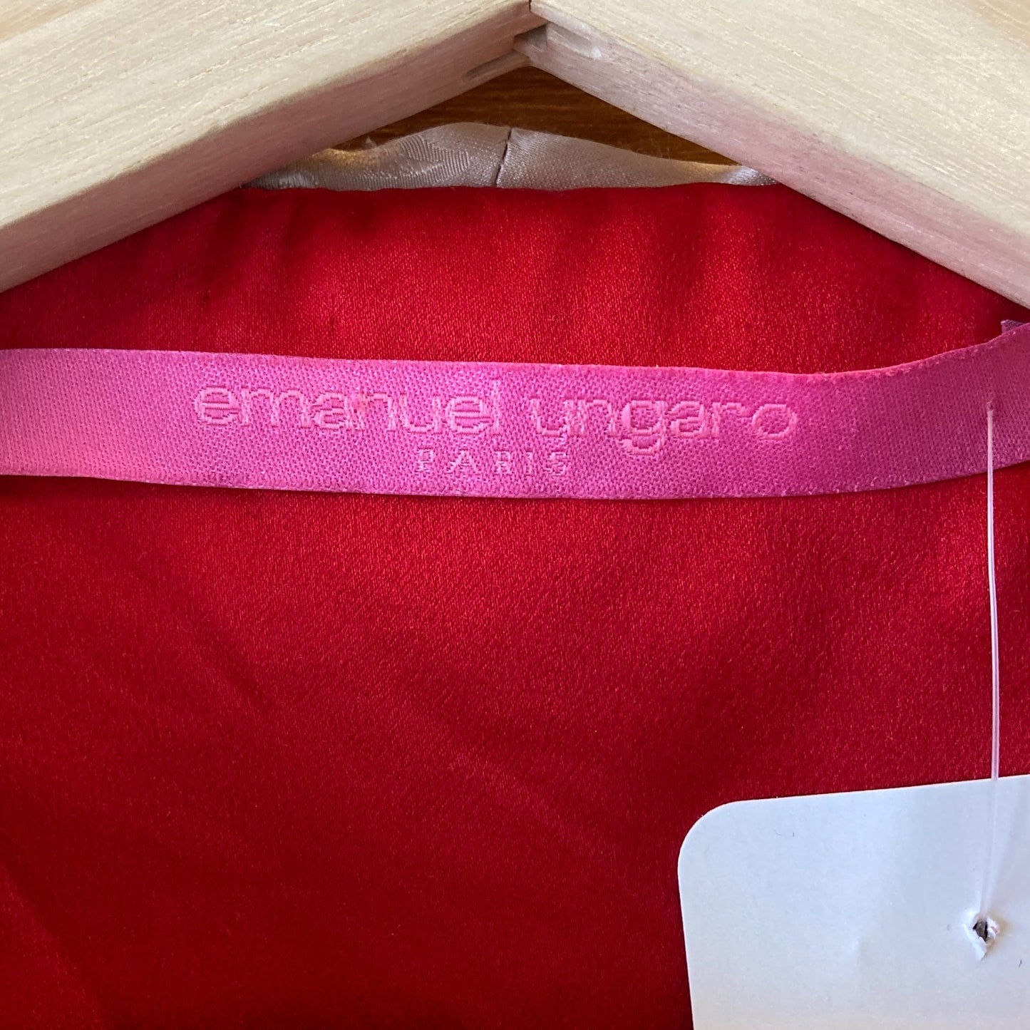 38 / M - Emanuel Ungaro Silk Rose Patterned Quilted Ruffle Trim Jacket 0316CK