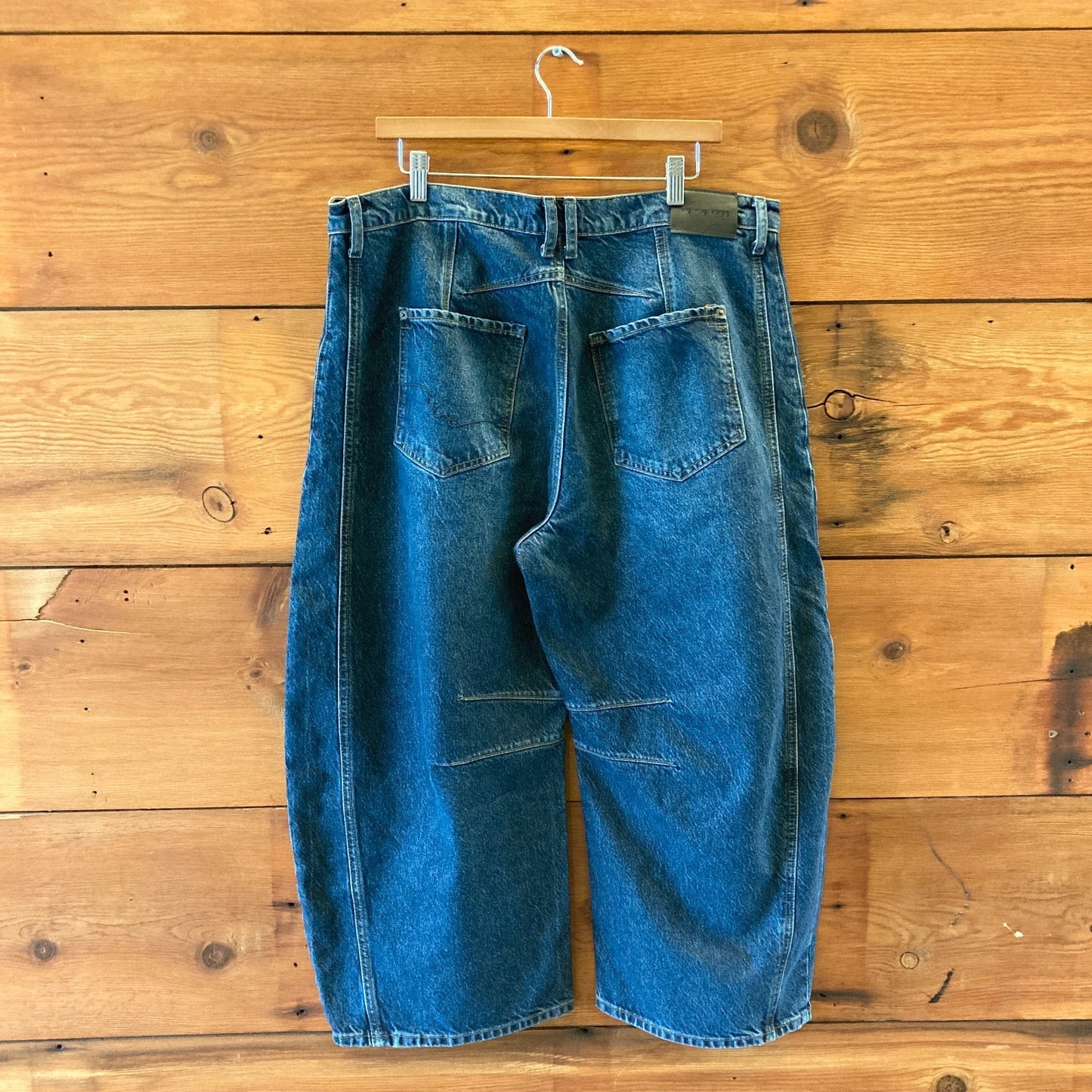 We the Free by Free People Good Luck Wide Barrel Jeans - Size 33 - 0425SV
