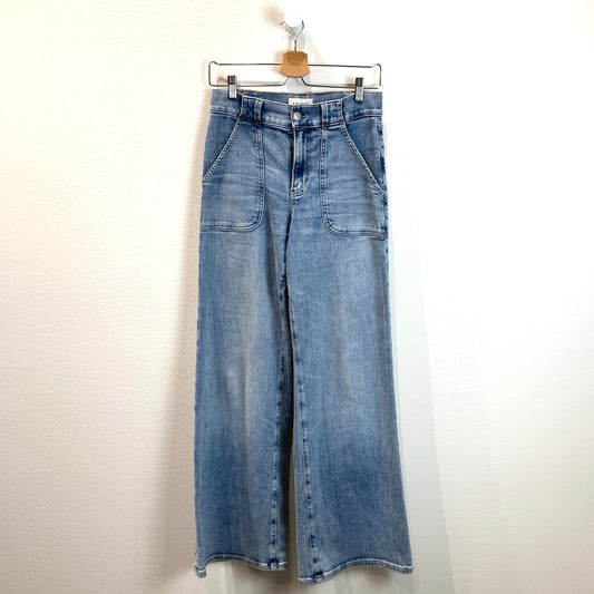 Frame Modern Pocket Wide Leg Jeans in Carpenter Wash - Size 27 - 1110JS