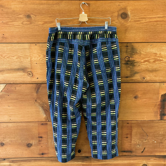Ace & Jig Black Blue Plaid Woven Fabric Pants - Size XL - 1103ES