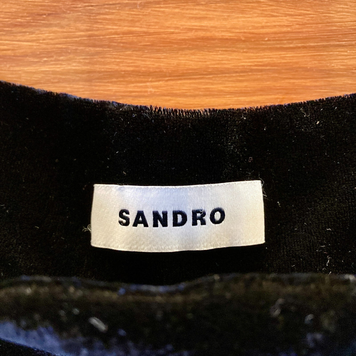Sandro Black Velvet Tiered Flirty A Line Above Knee Skirt - Size 36 - 0821SM
