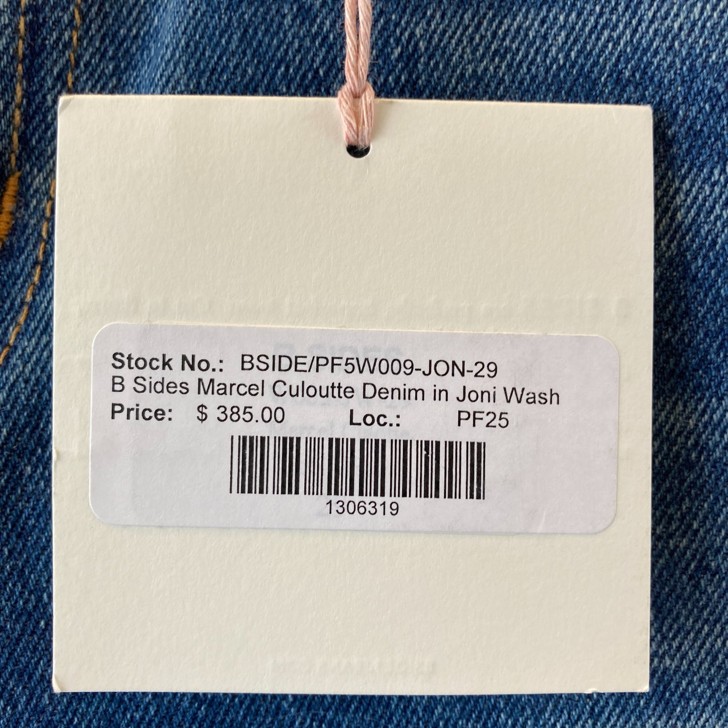 B Sides NEW Joni Wash Marcel Culotte Denim Jeans - 0204MP