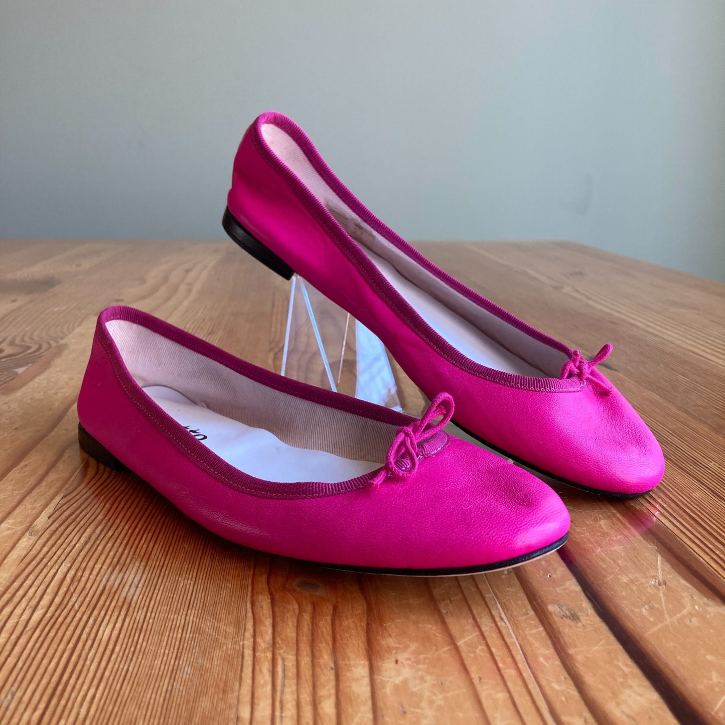 Repetto $425 Dark Pink Cendrillon Ballet Flats Shoes - Size 39 / 8 - 0306CH