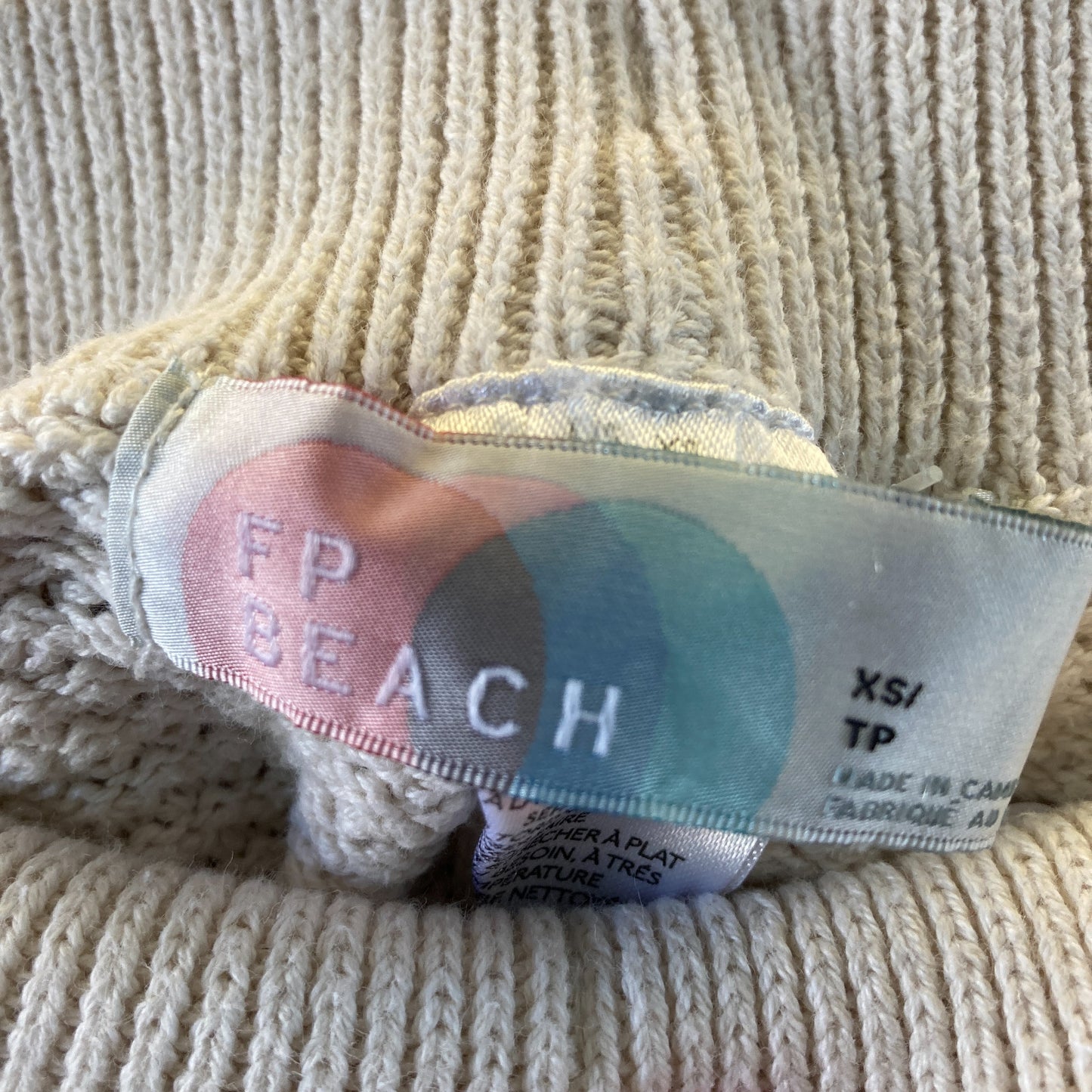 FP Beach Free People Oat Textured Hailee Sweater & Pants Set - Size XS - 0313SH