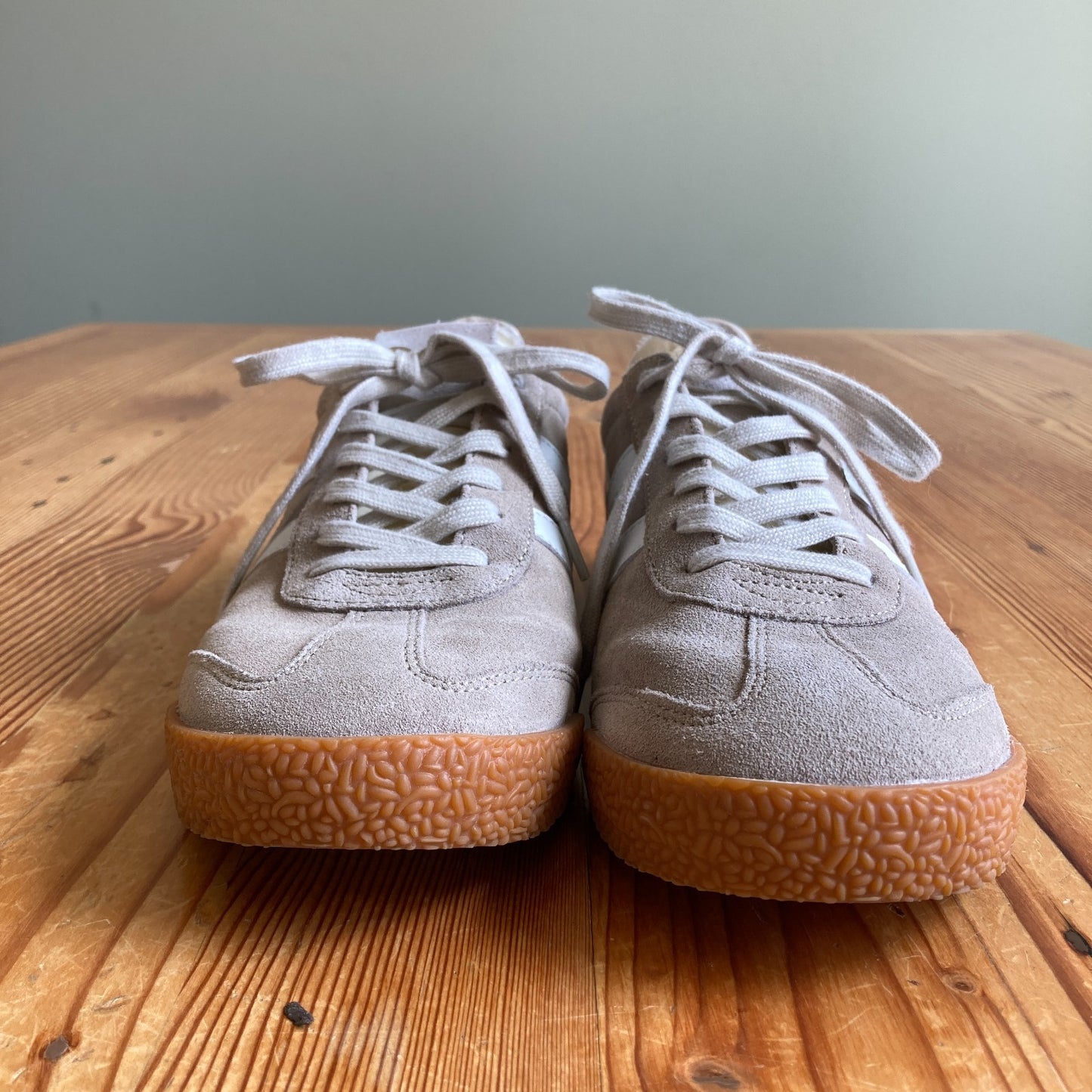 Gola Tan Bone White Suede Elan Sneakers Shoes - Size 9 - 0510AB