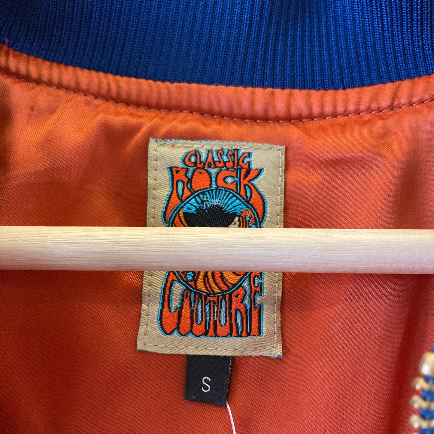 S - Classic Rock Couture Navy Blue Rising Sun Original Bomber Jacket 0305JB