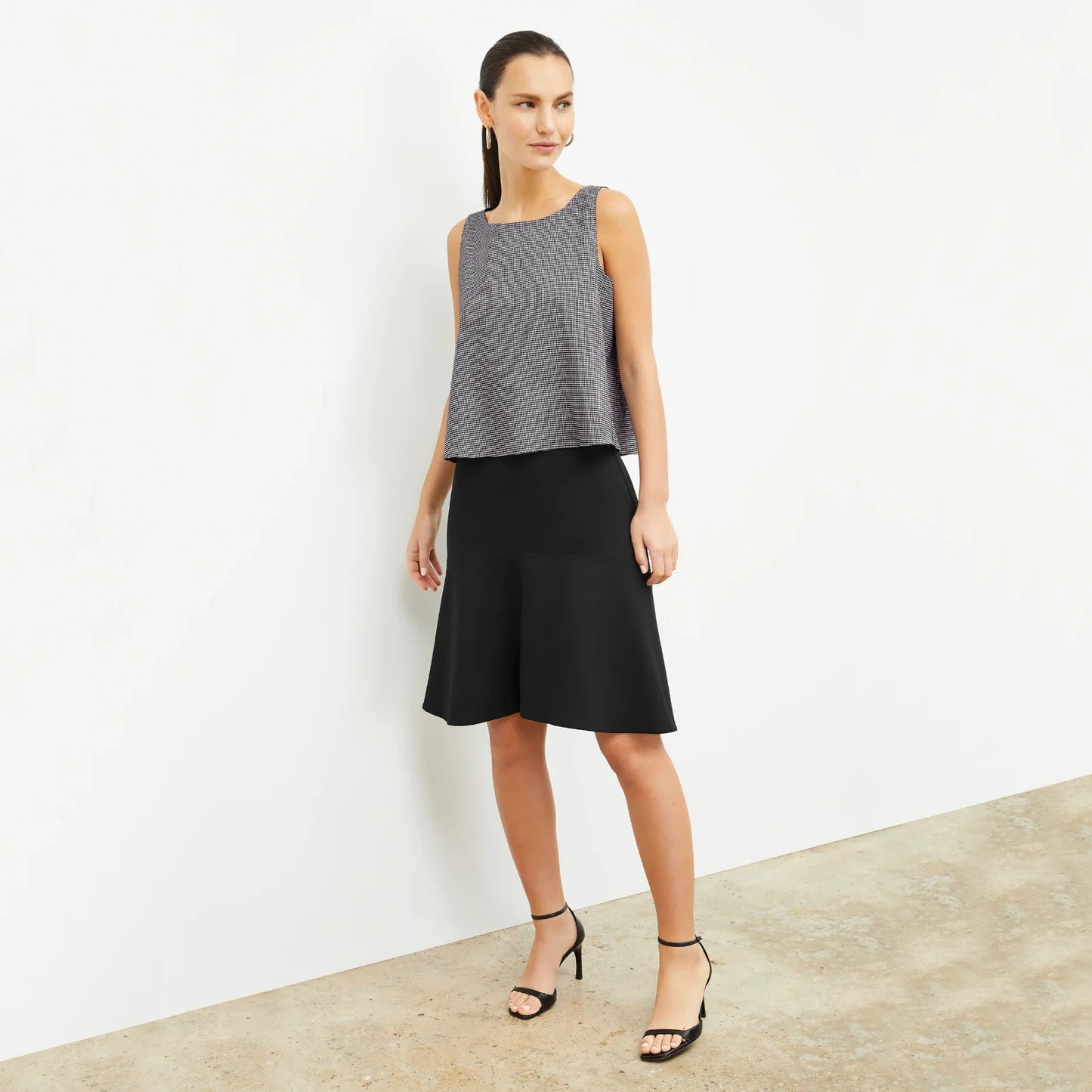 12 - M.M. Lafleur Black NEW Ponte Knit Astor 2.0 Skirt 0416JW