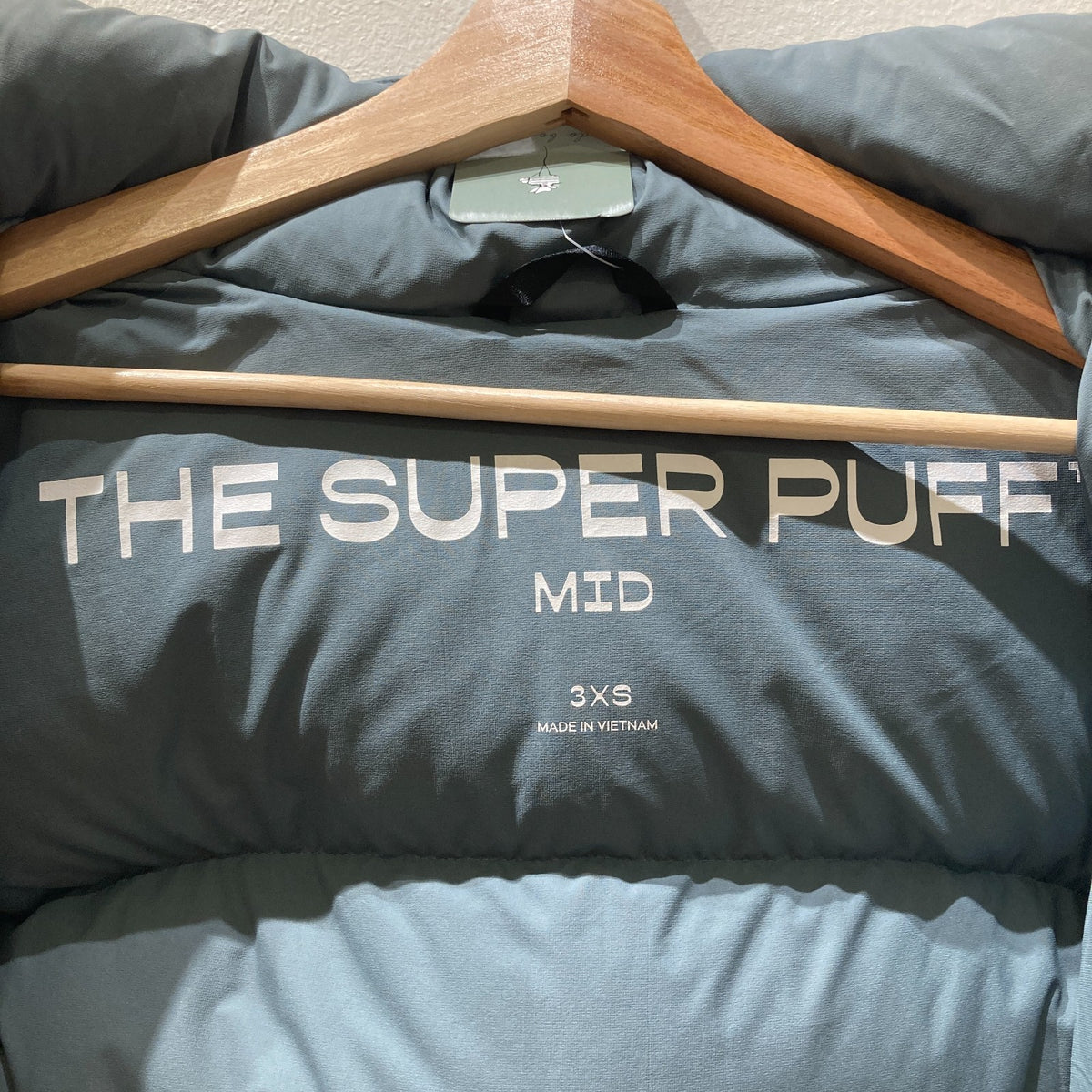 TNA Aritzia $325 Elegant Charcoal Super Puff Mid Down Coat - Size XXXS - 0915LS
