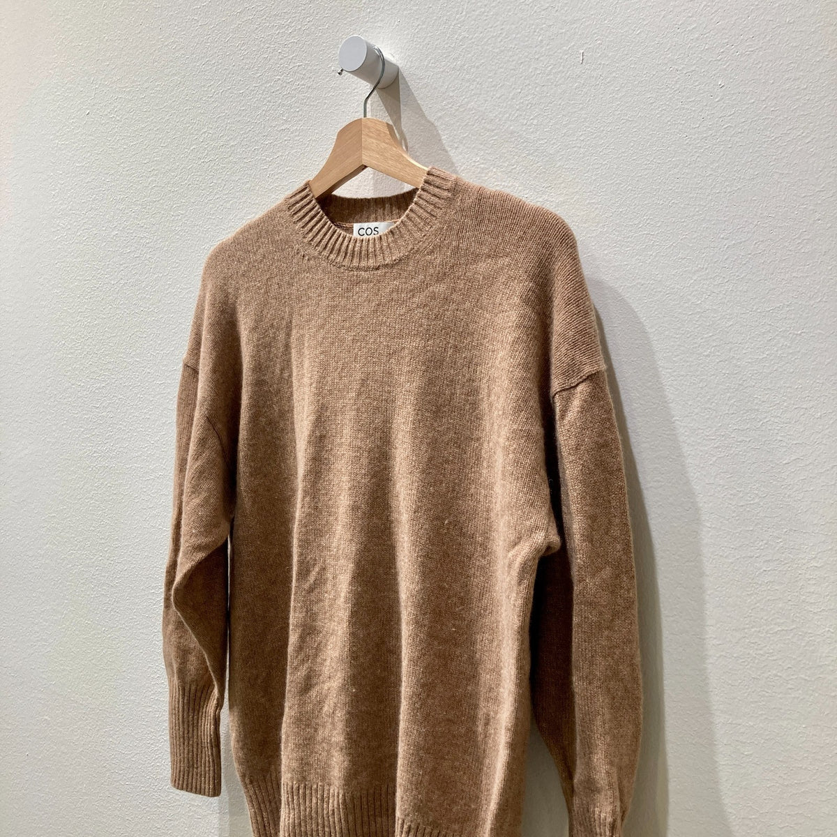 COS Light Brown 100% Cashmere Relaxed Pullover Sweater - Size XS - 0903BN