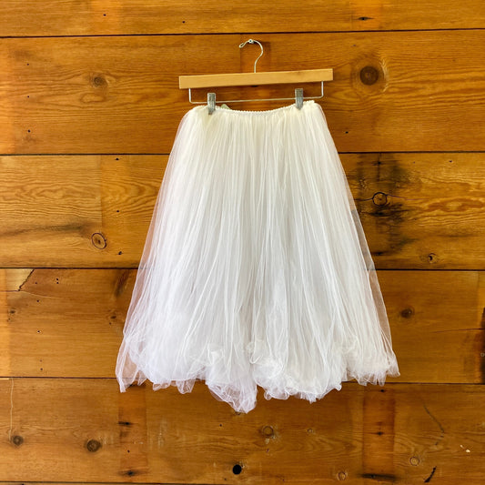 Repetto White Triple Layer Tulle Rehearsal Tutu Ballet Skirt - Sz XS / S- 0415AB
