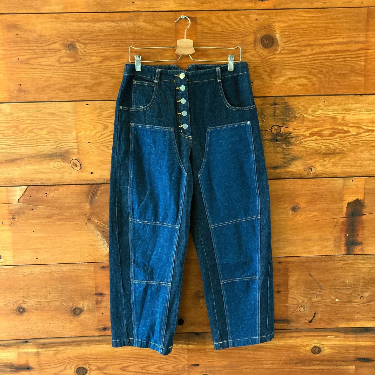 Rachel Comey Dark Indigo Denim Contrast Patch Pocket Handy Jeans - 0204MP