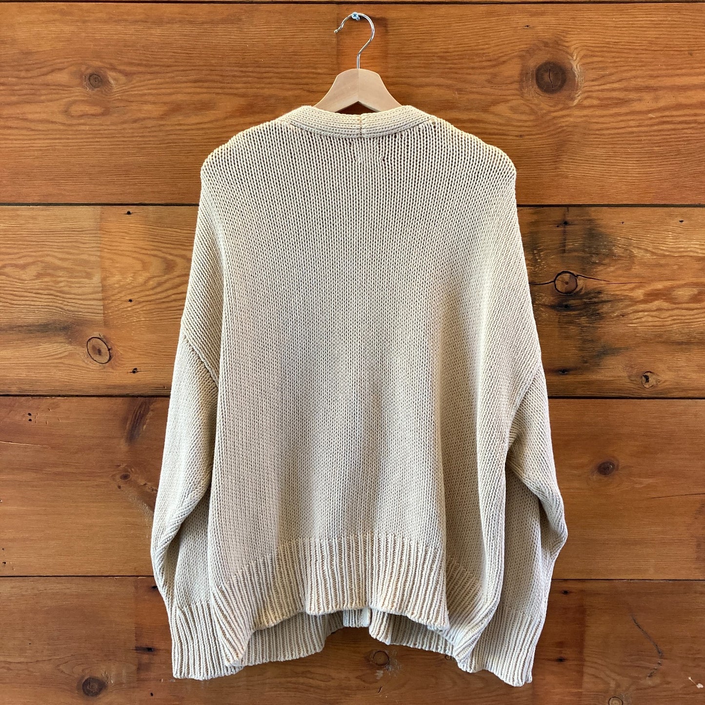 Babaa Clay Pot Cotton Heavy Knit Cardigan no16 Sweater - One Size - 0606RO