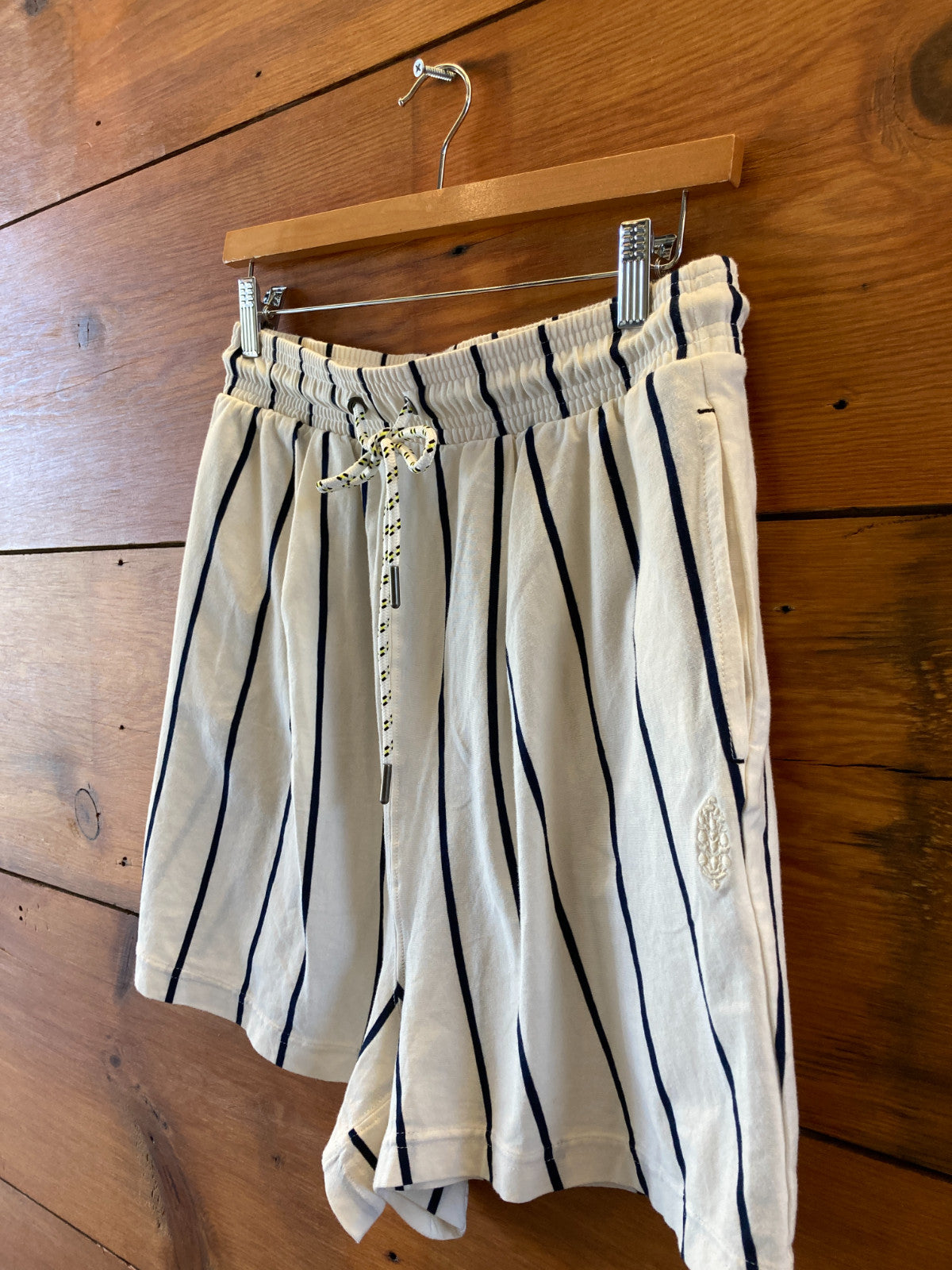 FP Movement Free People White Stripe Off Duty Top Shorts Set - Size XS - 0720LP