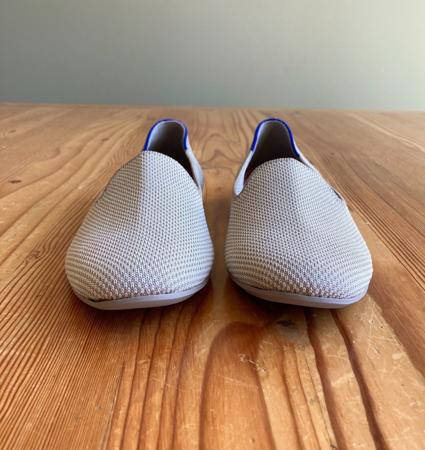 Rothy's Neutral Linen Double Stitch Slip On The Loafer Shoes - Size 7 - 0512MF
