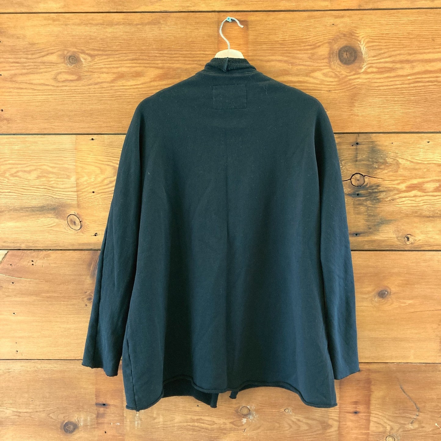 Frank & Eileen $328 Black Cotton Dublin Sweatshirt Blazer - Size M - 4427SC