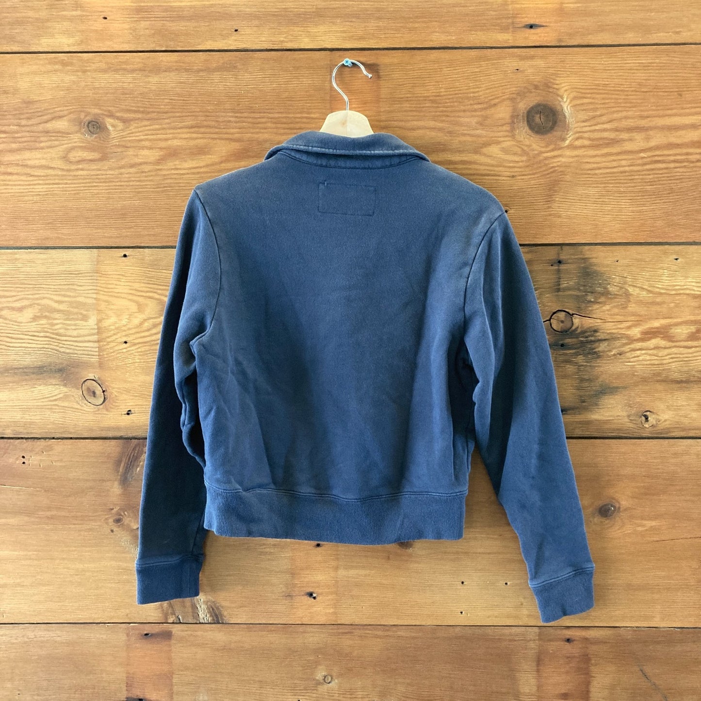 Nili Lotan Dark Gray Zip Up Mock Neck Long Sleeve Sweatshirt - Size S - 0121PK