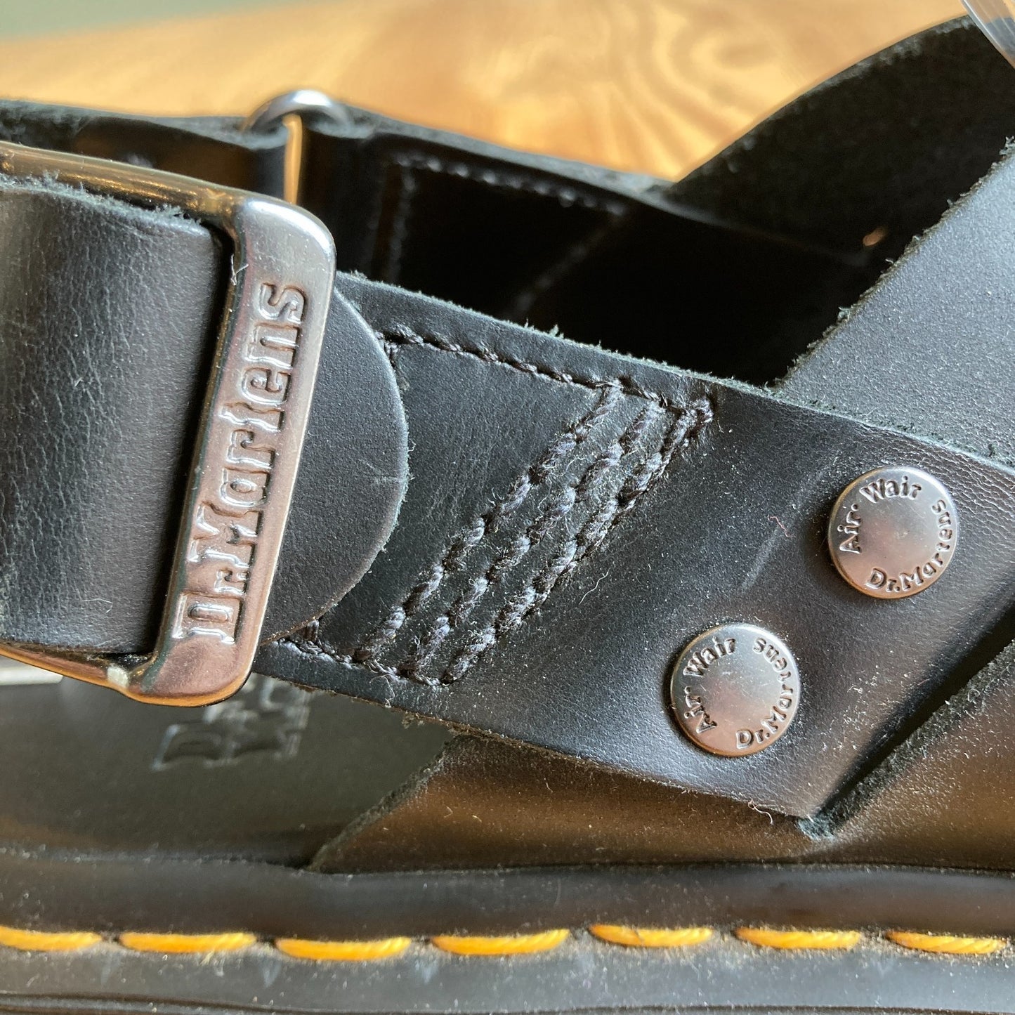 Dr. Martens Black Leather Zane Slingback Sandals w/ Box - Size 7  - 0425SV