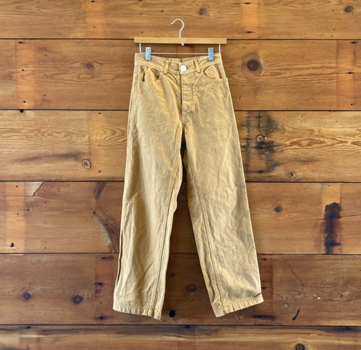 Jesse Kamm Tobacco Brown High Waist Full Length Handy Pants - Size 2 - 0312IG