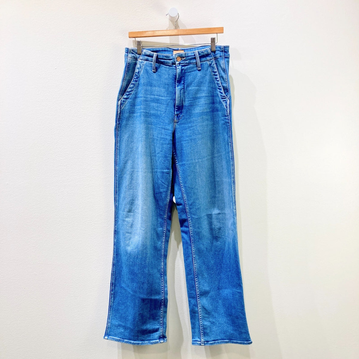 Mother Major Prep Zip Sneak Jeans in Ready Set Go Wash - Size 29 - 1102JV