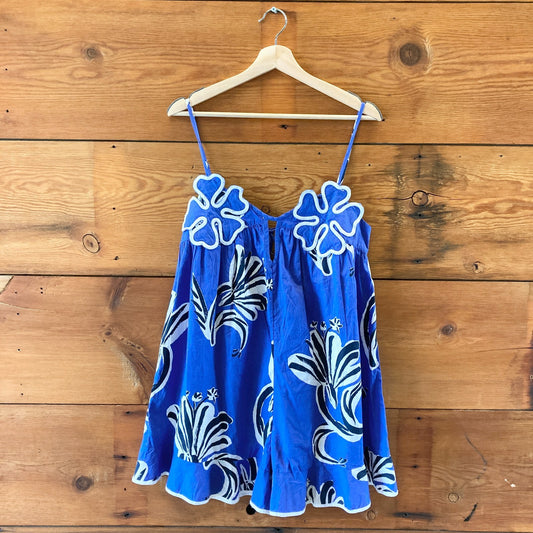 Suzanne Lustig x Celandine Anthropologie Bloom Cotton Romper - Size S NEW 0114KE
