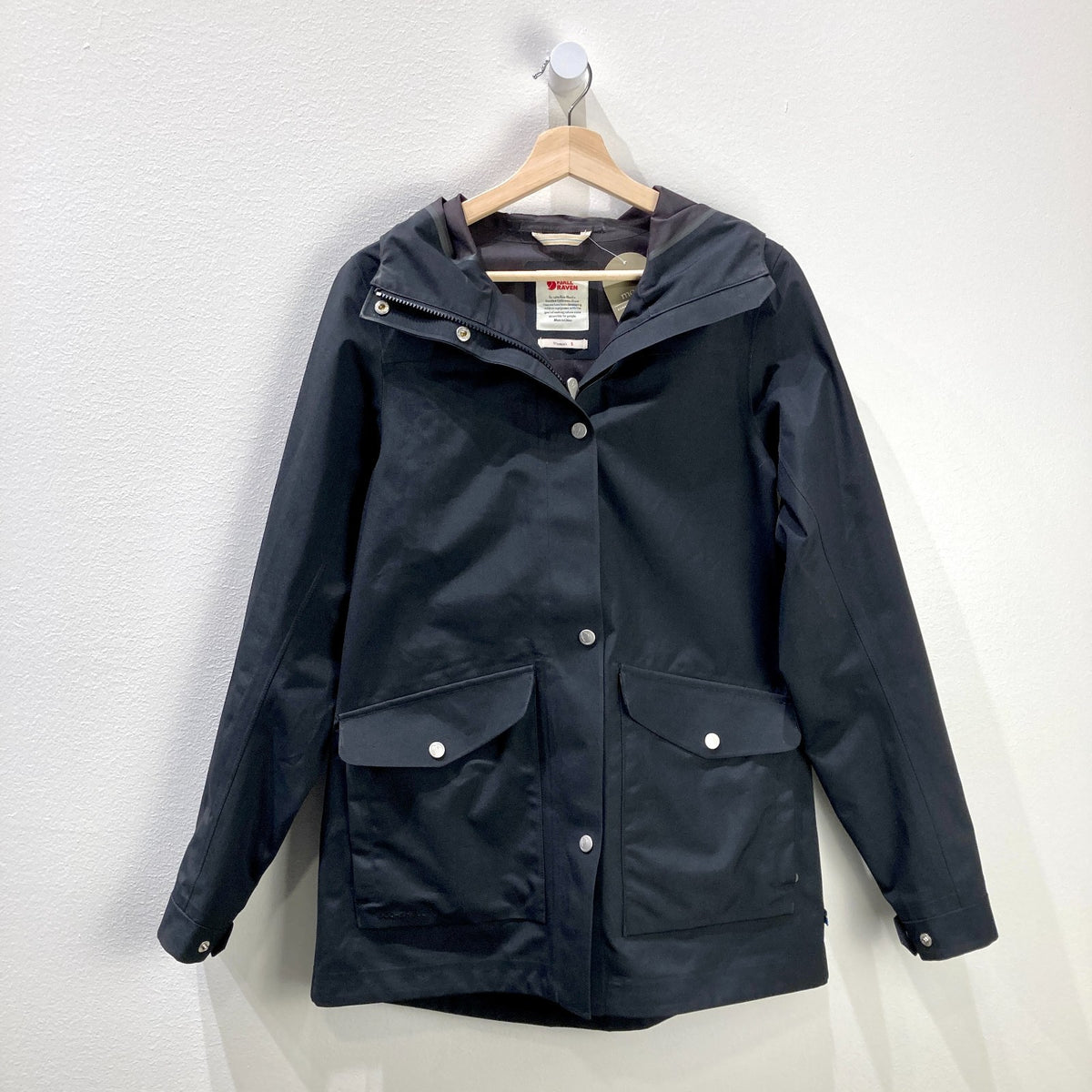 FjallRaven Black Zip Up Hooded Greenland Winter Jacket - Size - S - 0606RO
