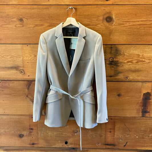 Rag & Bone $595 Clay Belted Button Up Blazer Jacket - Size 4 - NEW - 1011SC