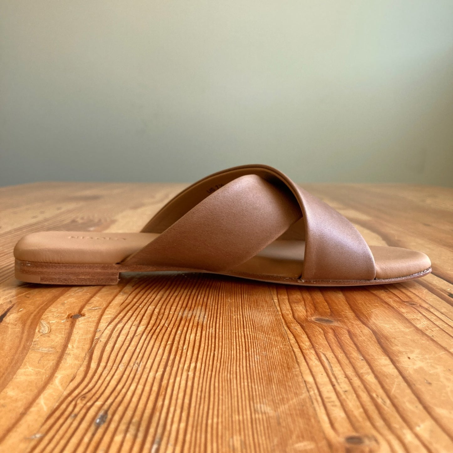 Nisolo Tan Leather Strappy Catalina Slide Sandals - Size 7.5 - NEW - 1125EA