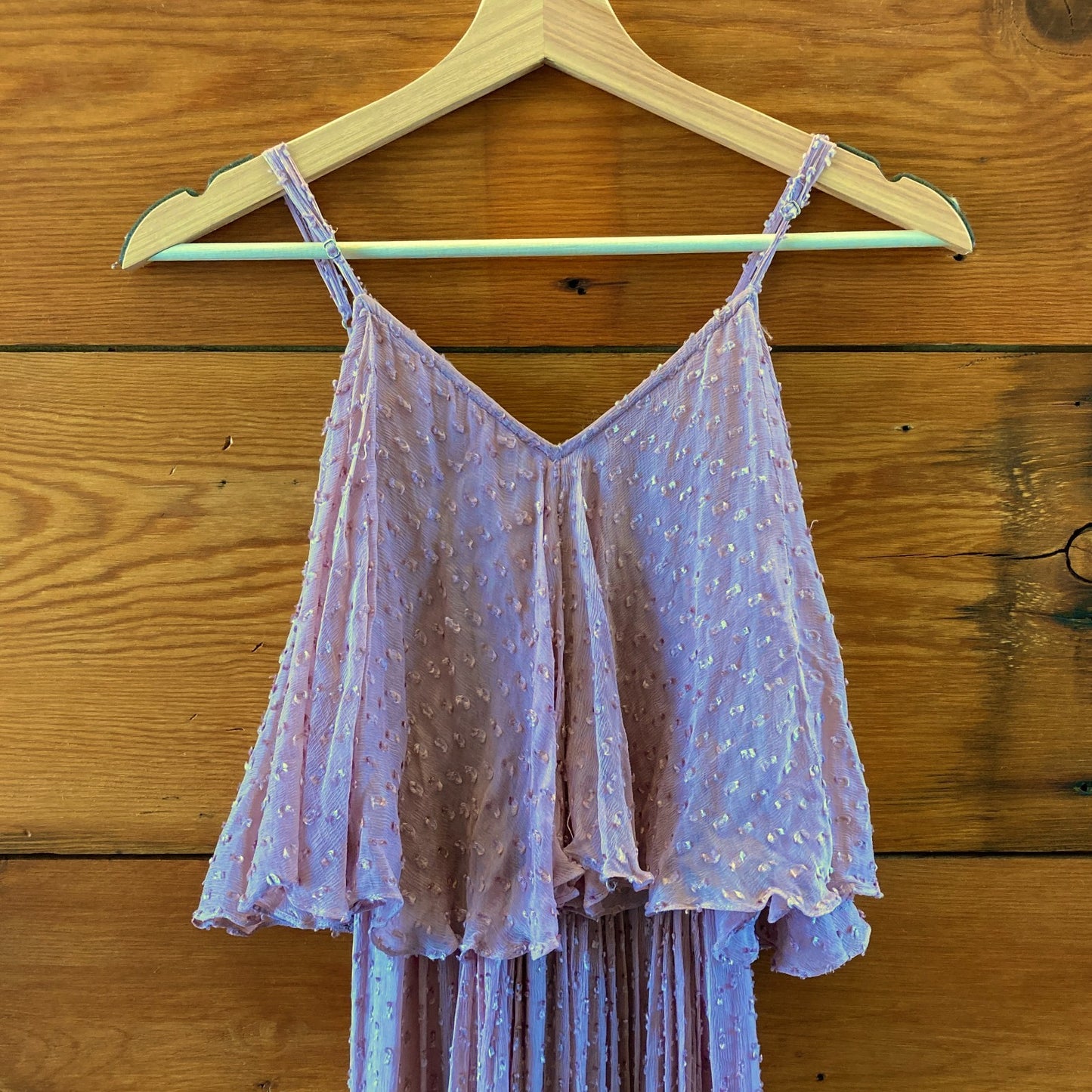 Mes Demoiselles Mauve Sleeveless Layered Maxi Dress - Size 34 / XS - 0715IM