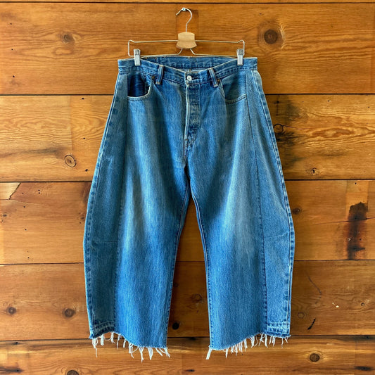 Levi's X B Sides Barrel Leg Pieced Together Reworked Jeans - Size 28 - 0204MP