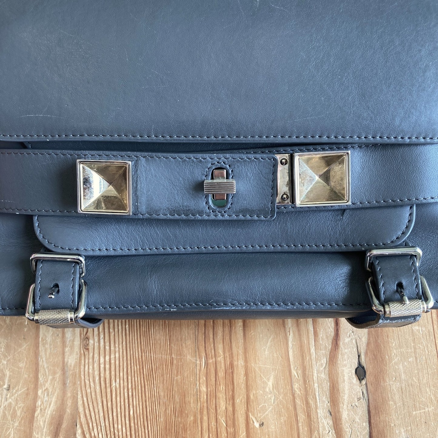 Proenza Schouler Gray PS11 Classic Turn Lock Shoulder Bag - 0816MS