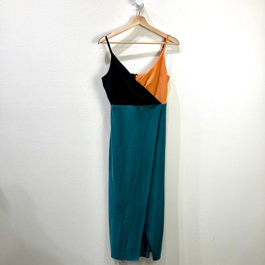 Hutch Anthropologie $198 Colorblock Maxi Dress - Size 6 Petite - NEW - 0919CD