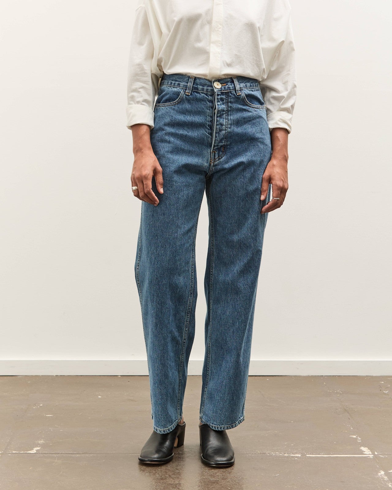 Jesse Kamm $425 High Waist Button Fly 225 Cowboy Jeans - Size 8 - NEW - 0611AJ