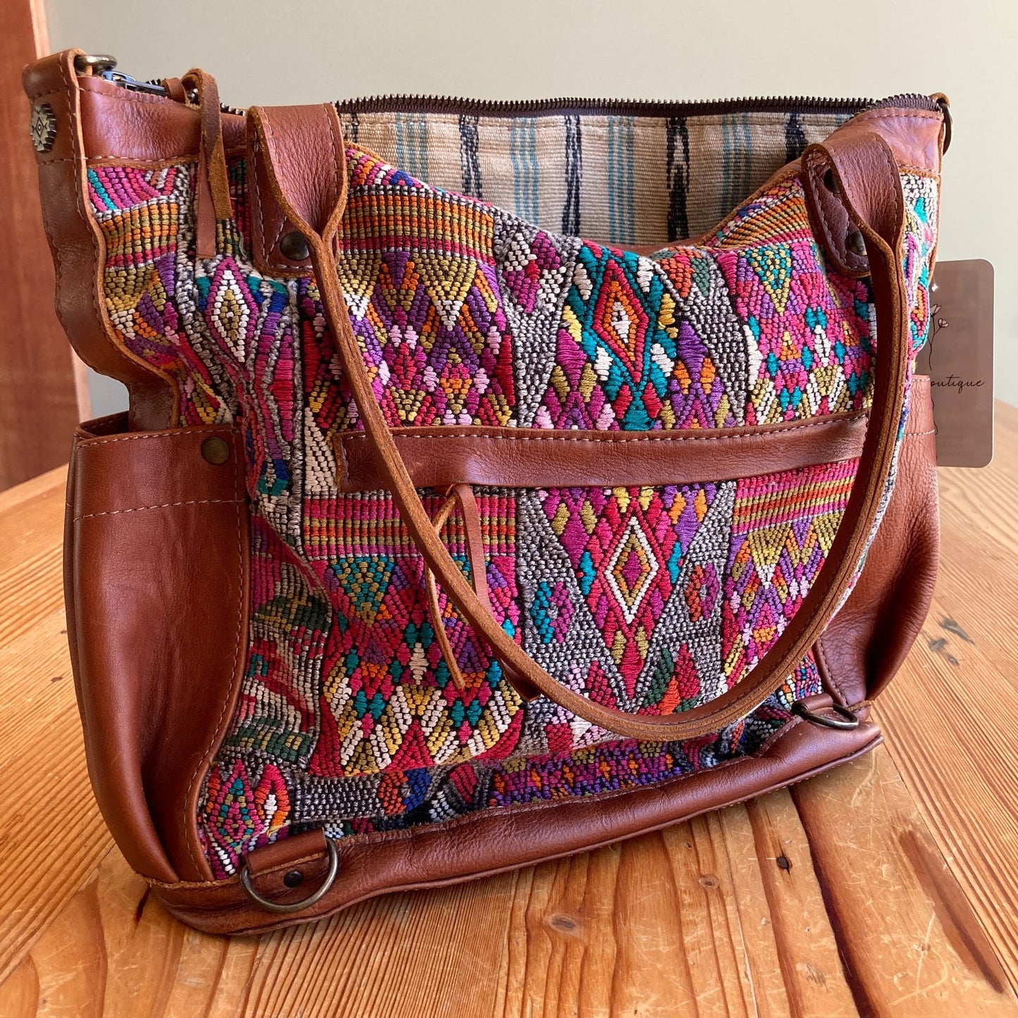 Nena & Co. Multicolor Authentic Guatemala Shoulder Bag Purse - 1103BW