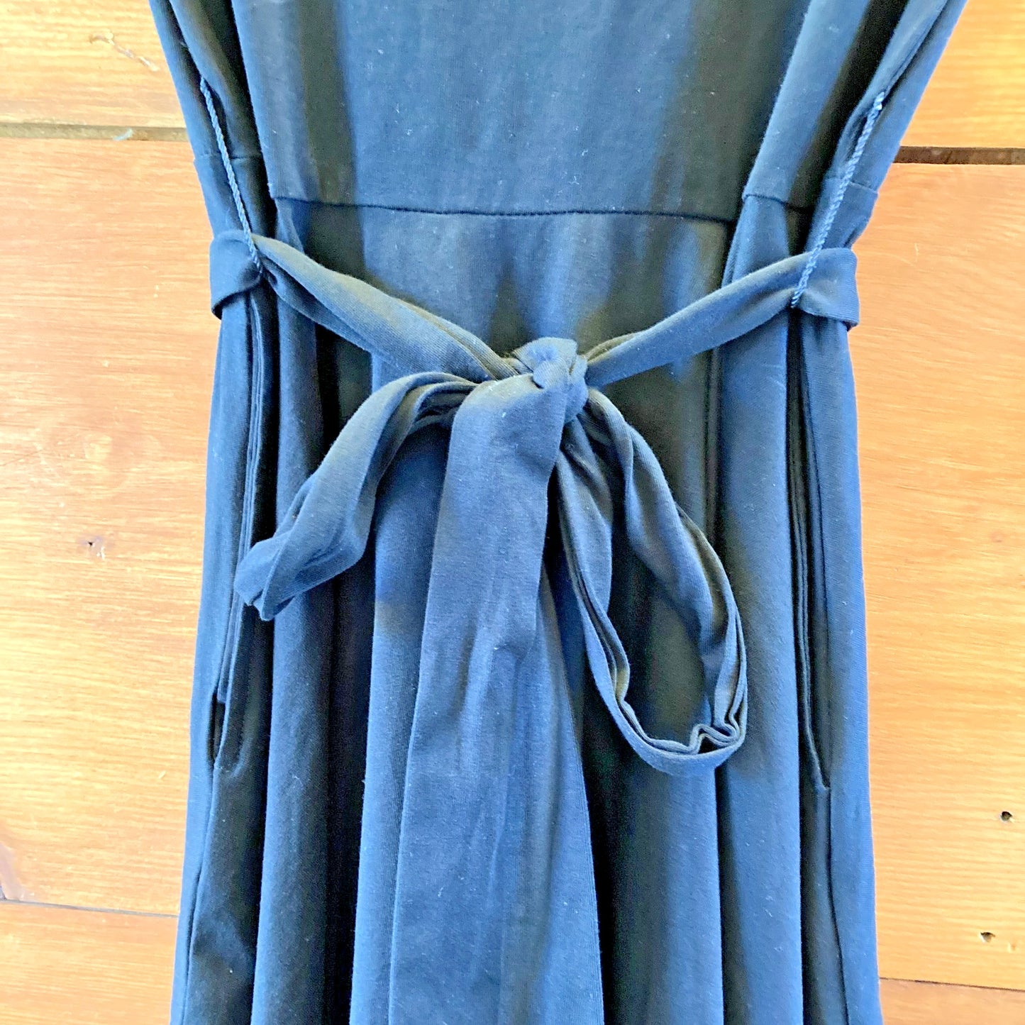 Pact Black NEW Short Sleeve Fit & Flare Organic Cotton Dress - Size M - 0323AP