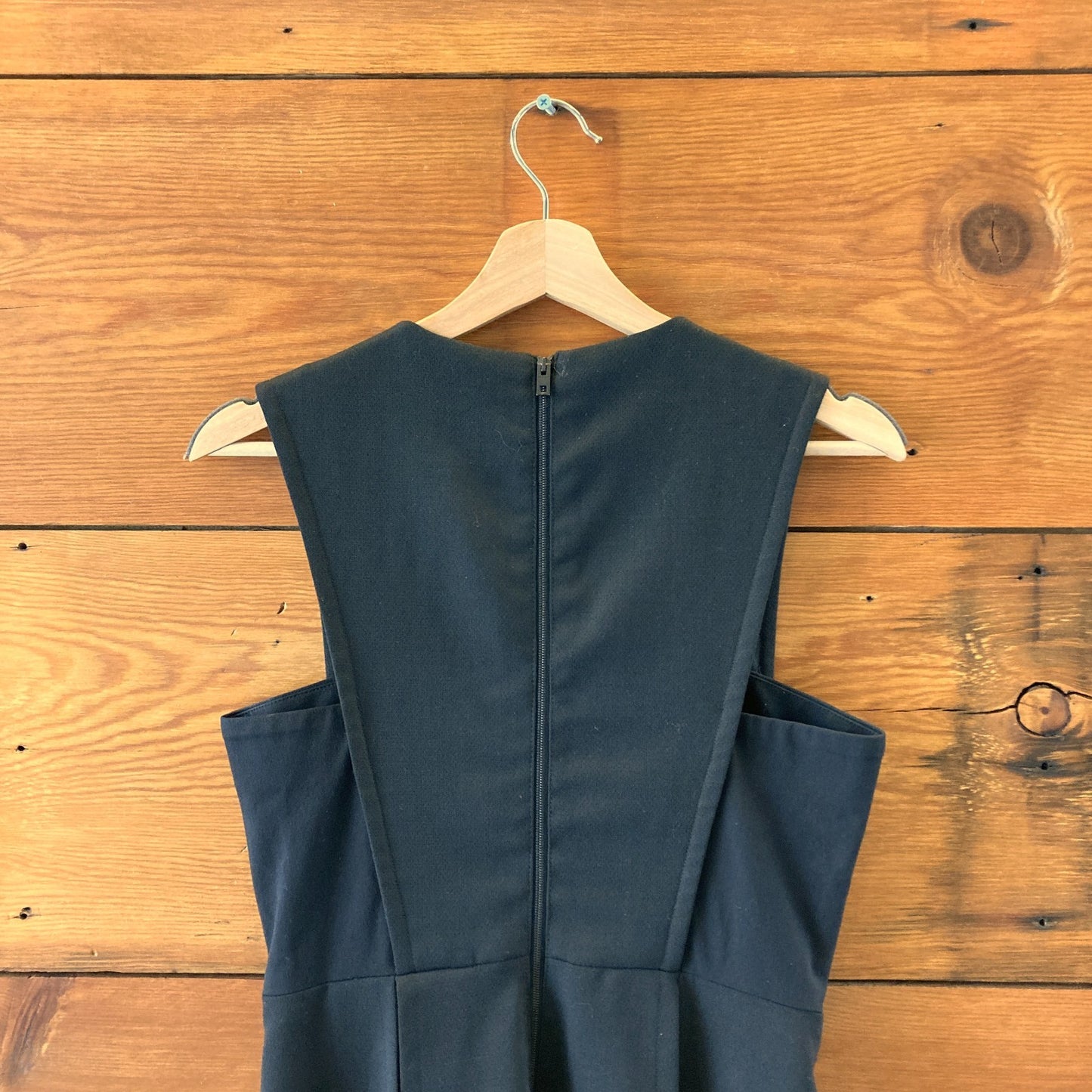 Rag & Bone Black Sleeveless Wool Pleated Back Zip Dress - Size 2 - 0519SM