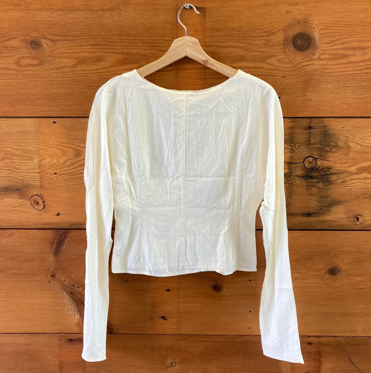 The Line by K $159 Vanilla White Button Up Zhade Top - Size S - NEW - 0927EK