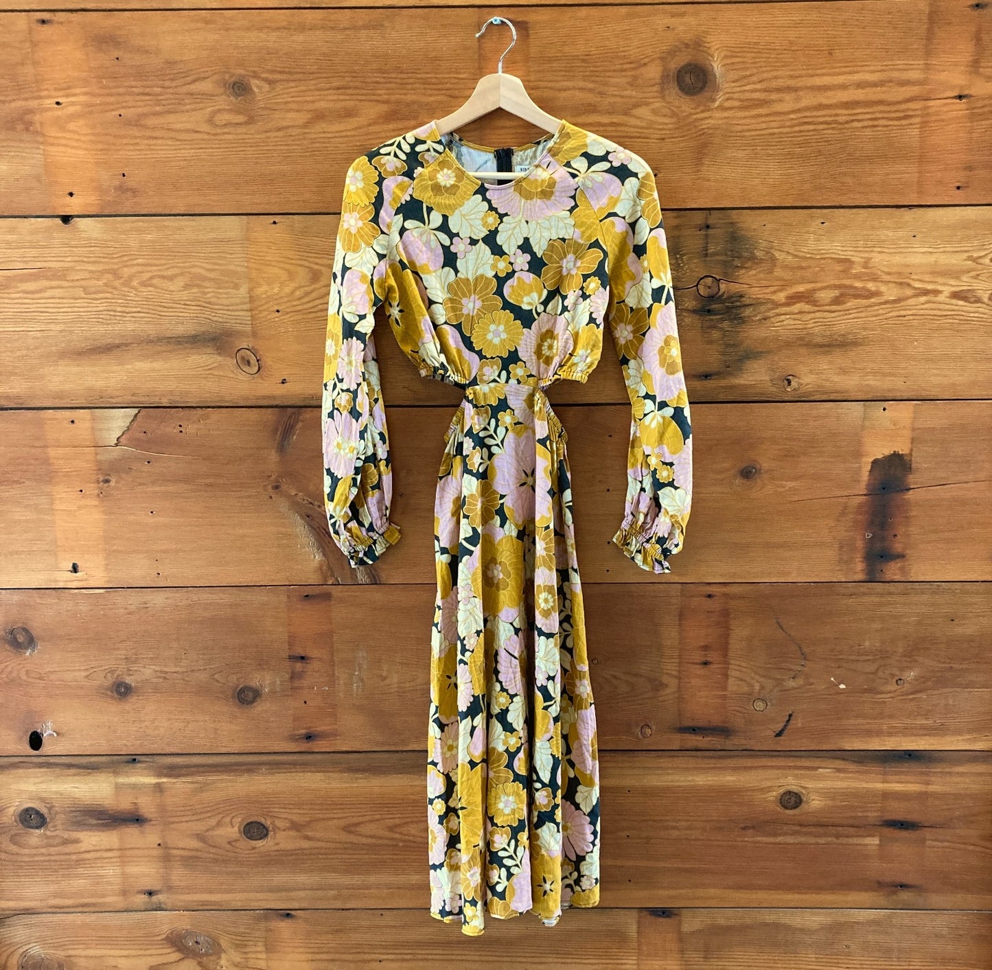 Nine Lives Bazaar $269 Floral Cut Out Wildflower Dress - Size 2 - NEW - 0527LM