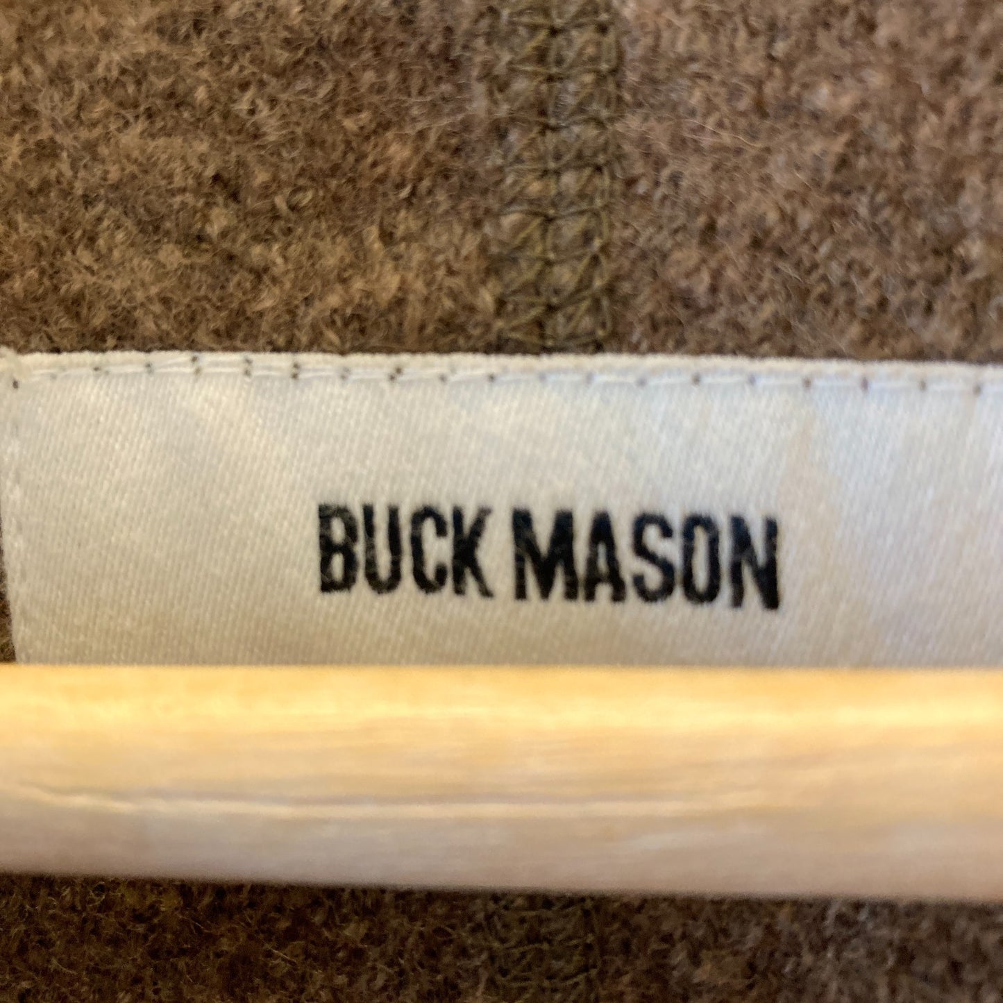 Buck Mason Brown Fleece Button Front Womens Jacket - Size S - 0726SG