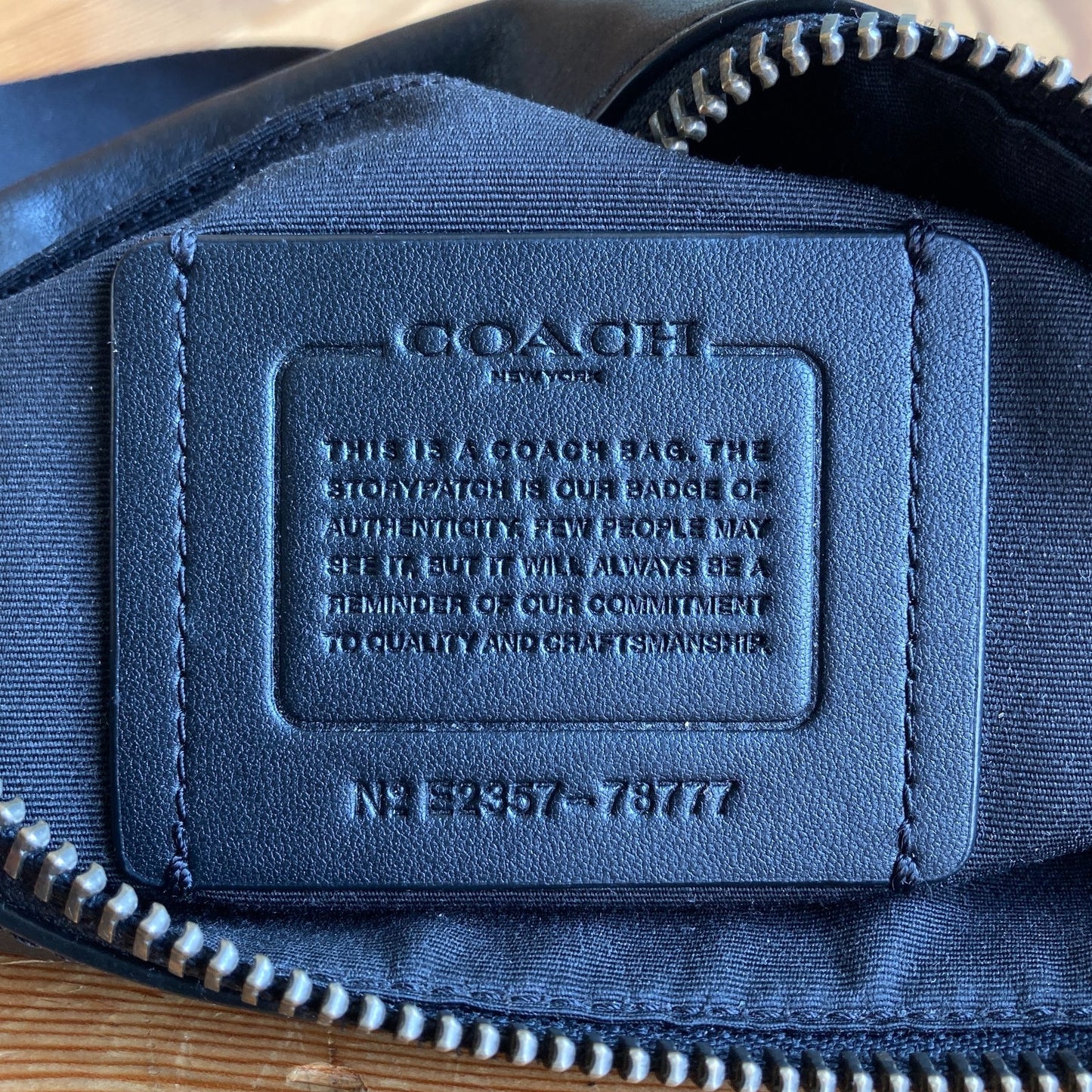 Coach Black Signature CC Logo Canvas Warren Hip Belt Bag - 1013FB