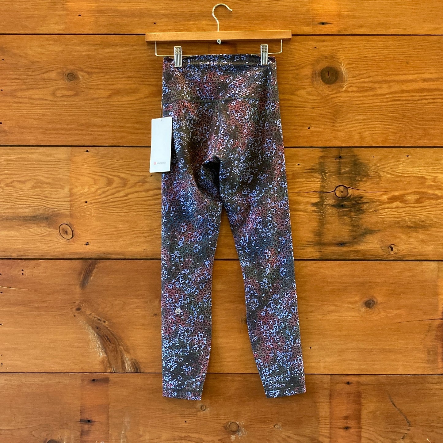 4 - Lululemon $98 Wunder Train Leopard HR Tight 25" Leggings Pants NEW 0927EK