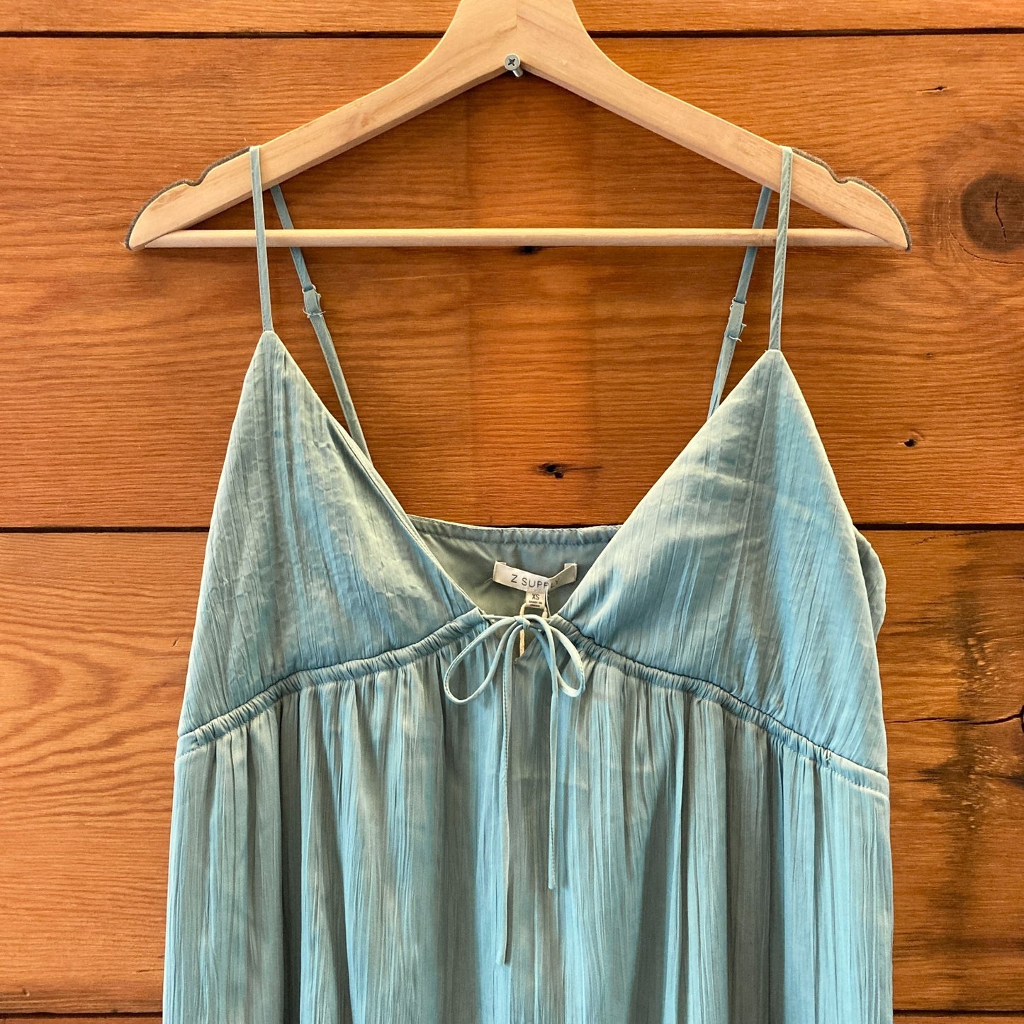 Z Supply NEW $99 Sea Pine Manon Satin Maxi Dress - Size XS - 0313SH