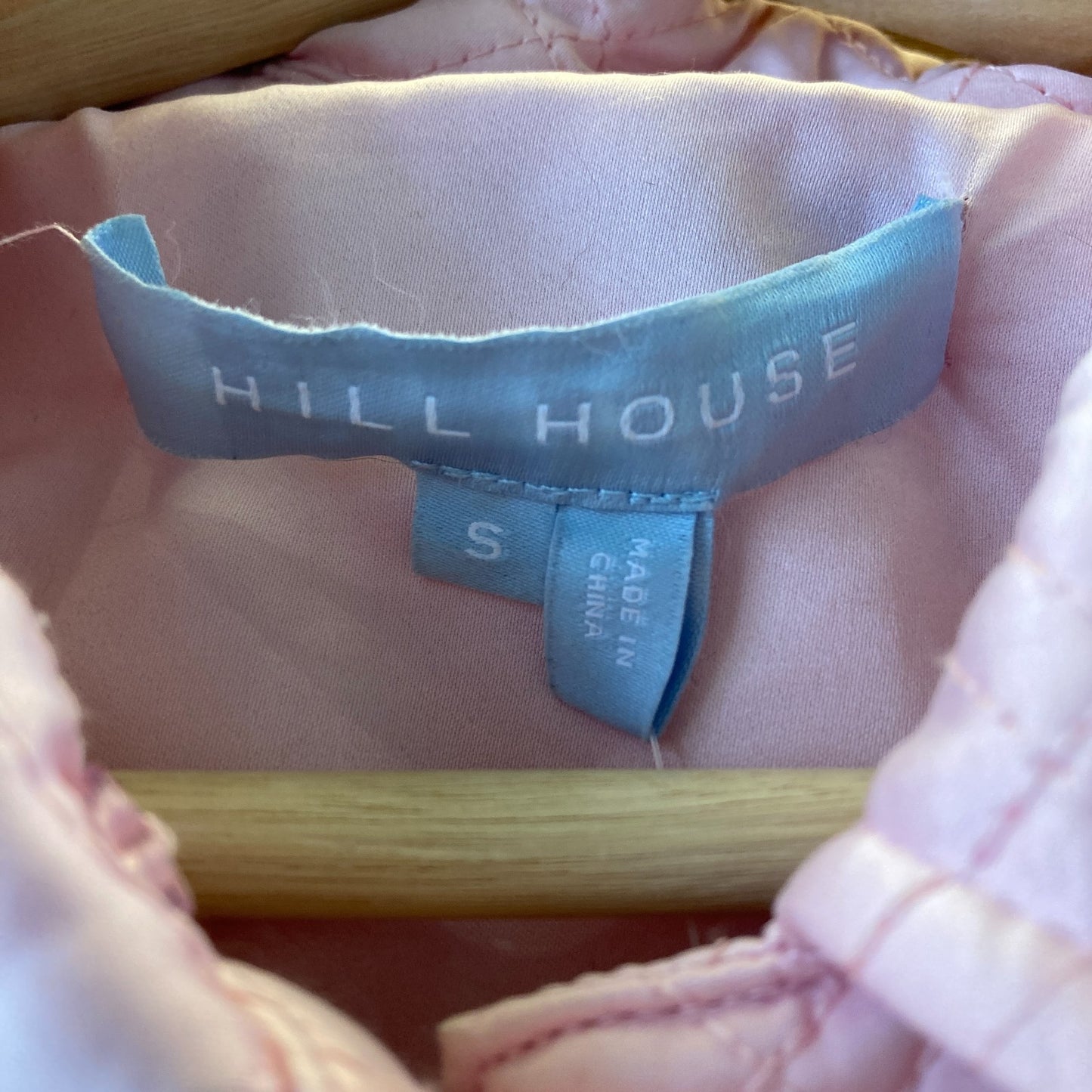 S - Hill House Bubblegum Pink Quilted Jeweled Button Front Jacket 0707AC