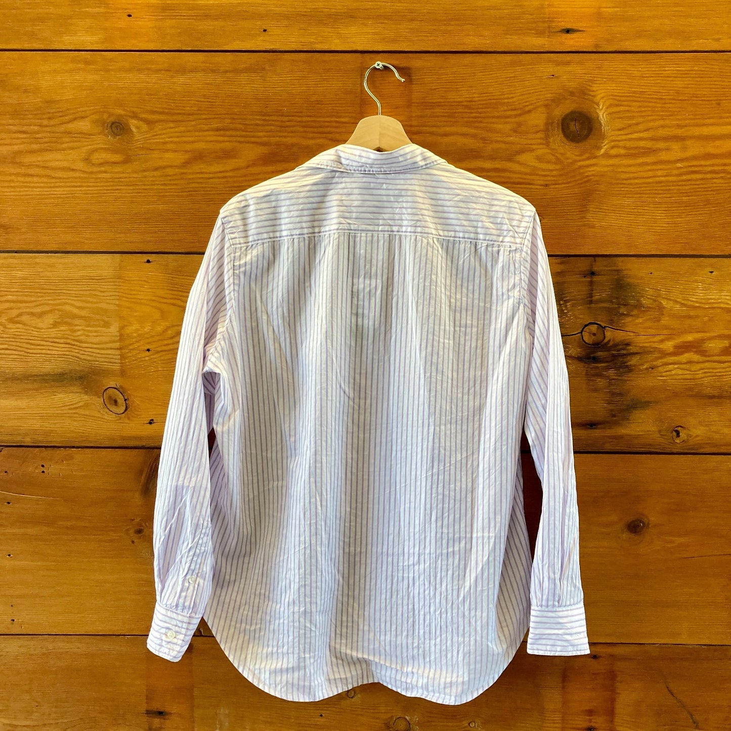 Frank & Eileen Purple White Stripe Long Sleeve Button Up Shirt - Size S - 0710SD