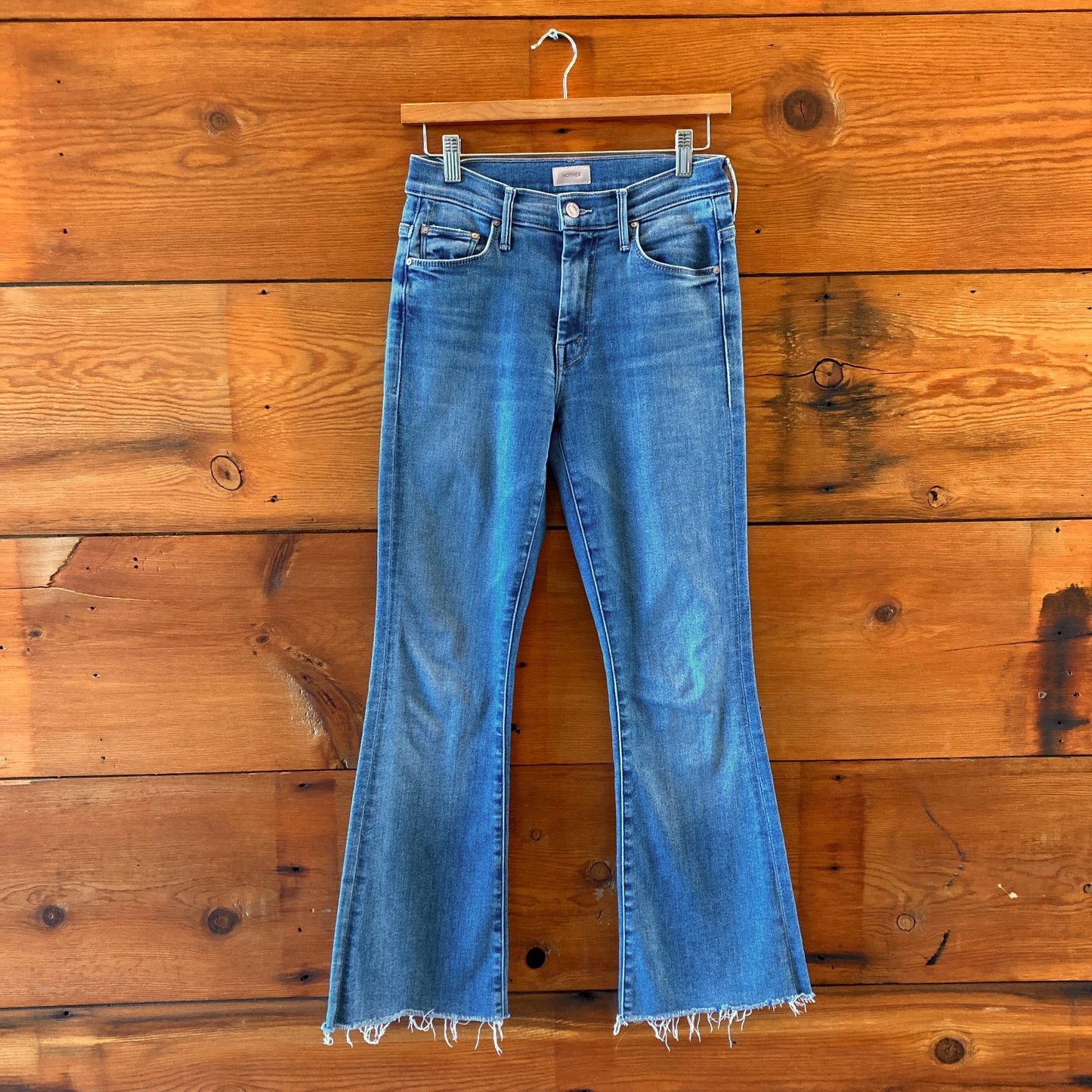Mother Groovy Kind of Love Weekender Fray Flare Jeans - Size 26 - 0320AE
